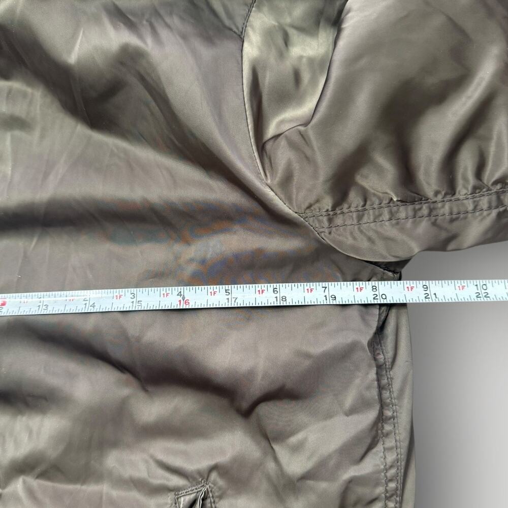 Zara Woman MA-1 Bomber Jacket Olive Green Orange Lining Size M - Picture 8 of 8